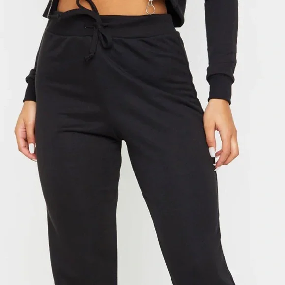 PrettyLittleThing Recycled Black Ultimate Sweat Joggers Size US 4 (UK 8) - Picture 2 of 6
